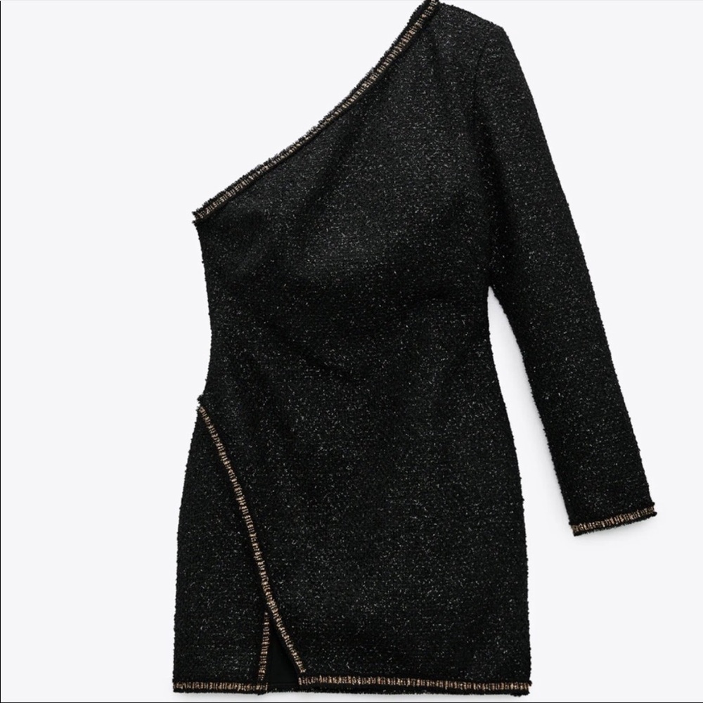 NWT Zara Asymmetric mini dress